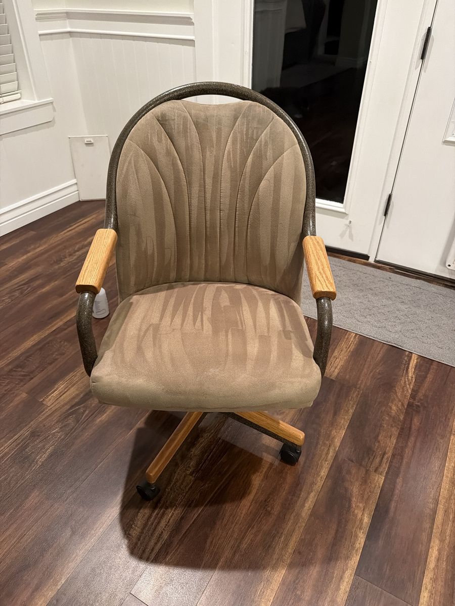 Mid Century Modern Swivel Rolling Desk Chair