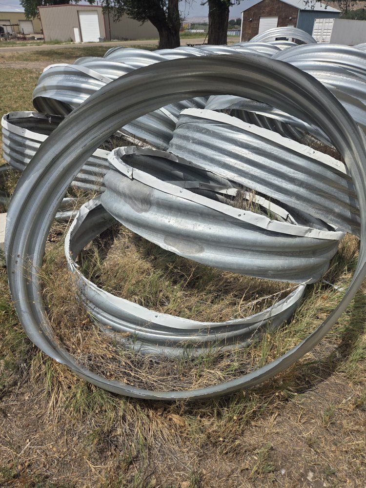 metal planter or fire rings 5'×1' tall