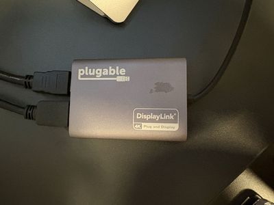 Plugable USB C to HDMI Adapter, Dual Monitor 4K 60Hz for Apple Mac M1/M2/M3/M4/M5/Neo, DisplayLink Multiple Displays for Thunder