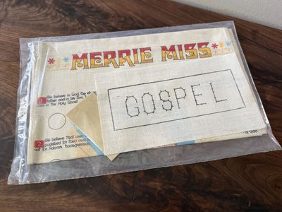 LDS vintage Merrie Miss banner.