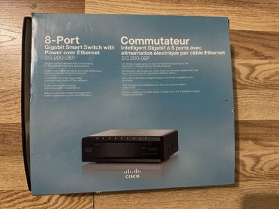 Cisco SG200-08P 8-Port (4 Reg + p0E) Gigabit