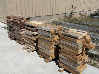 Fire wood stacks