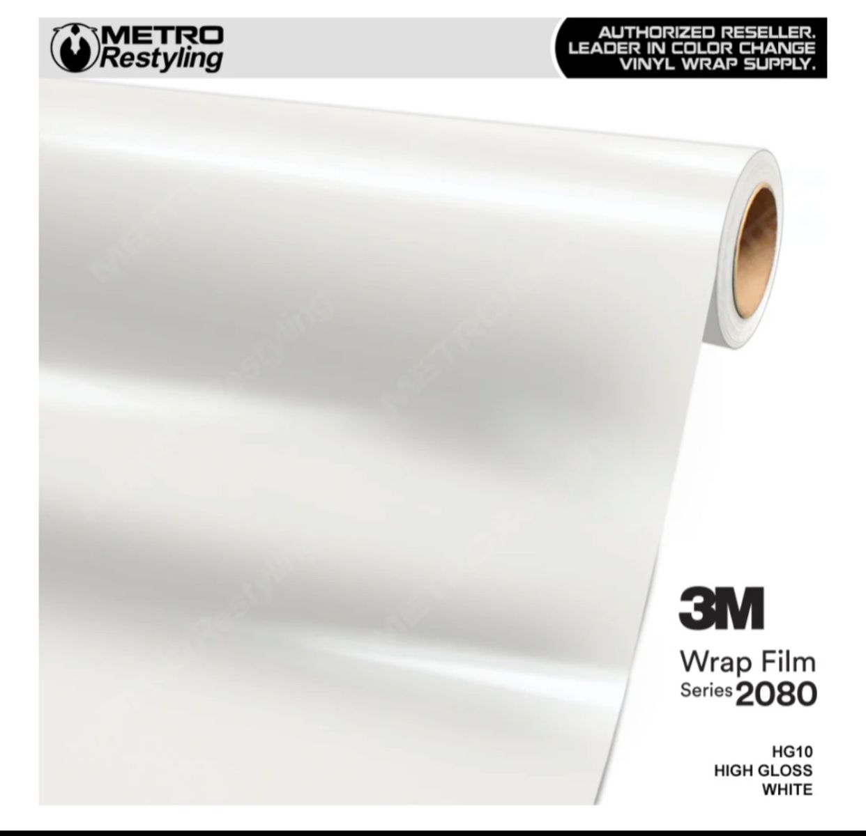 3M 2080 Series HG10 High Gloss White Vinyl Wrap Film -New in box