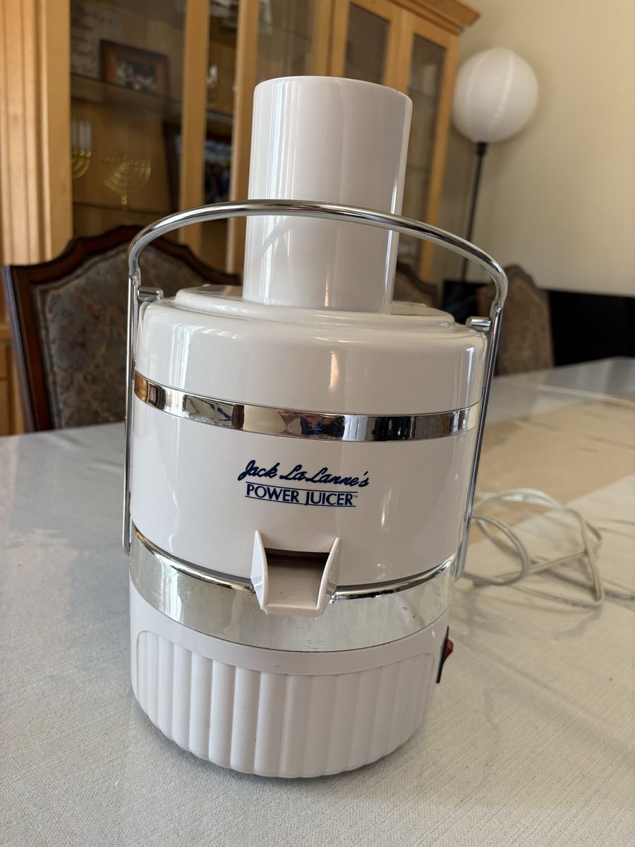 Jack LaLanne's Power Juicer Electric Countertop Juice Extractor - White/Chrome