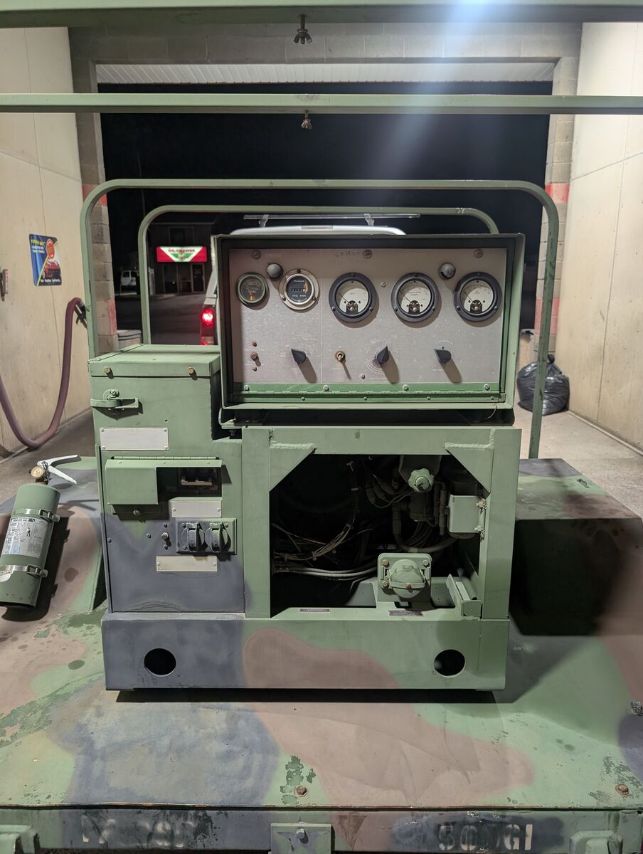 MEP003A Military Single/3 Phase Generator on M116a2 Trailer