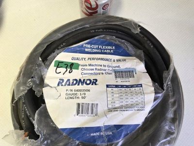 Radnor Welding Cable 1/0 Gauge 50 ft