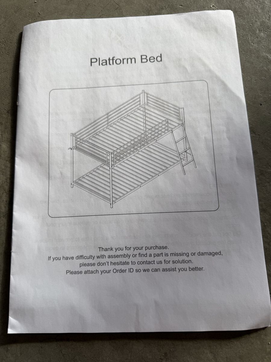 Twin platform bed
