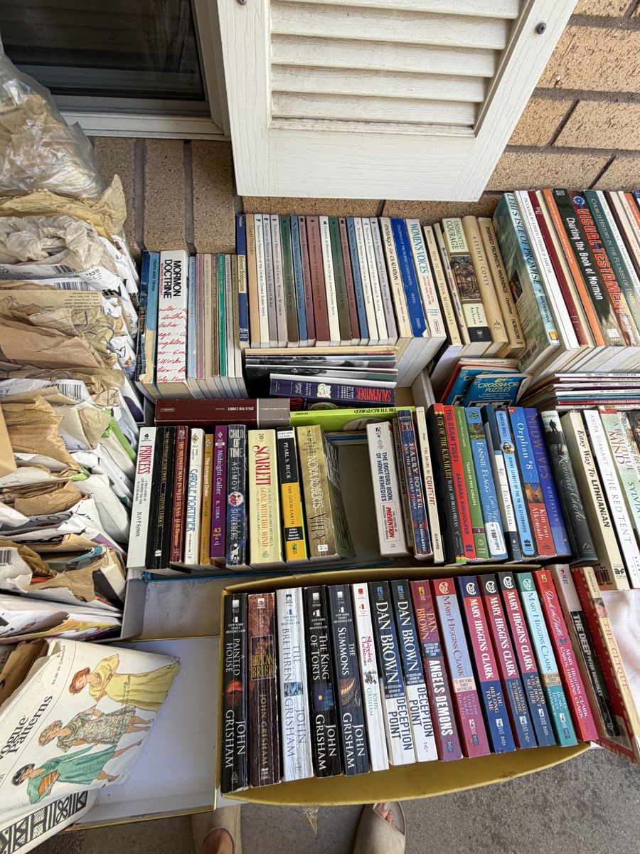 Books $1 each or fill a bag for $5 in Provo