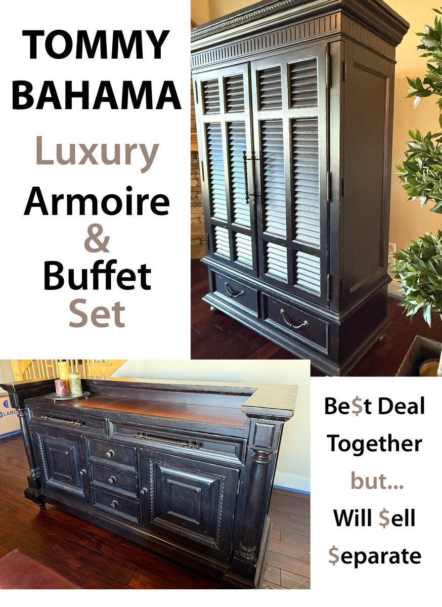 Tommy Bahama Buffet and Armoire