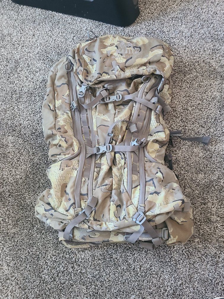 Kuiu Pro 6000 Camouflage Hunting Backpack with Adjustable Straps