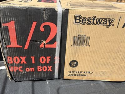 Bestway 14ft Xtreme Air Trampoline - Box 1 of 2 (Frame & Hardware - NEW/Sealed)
