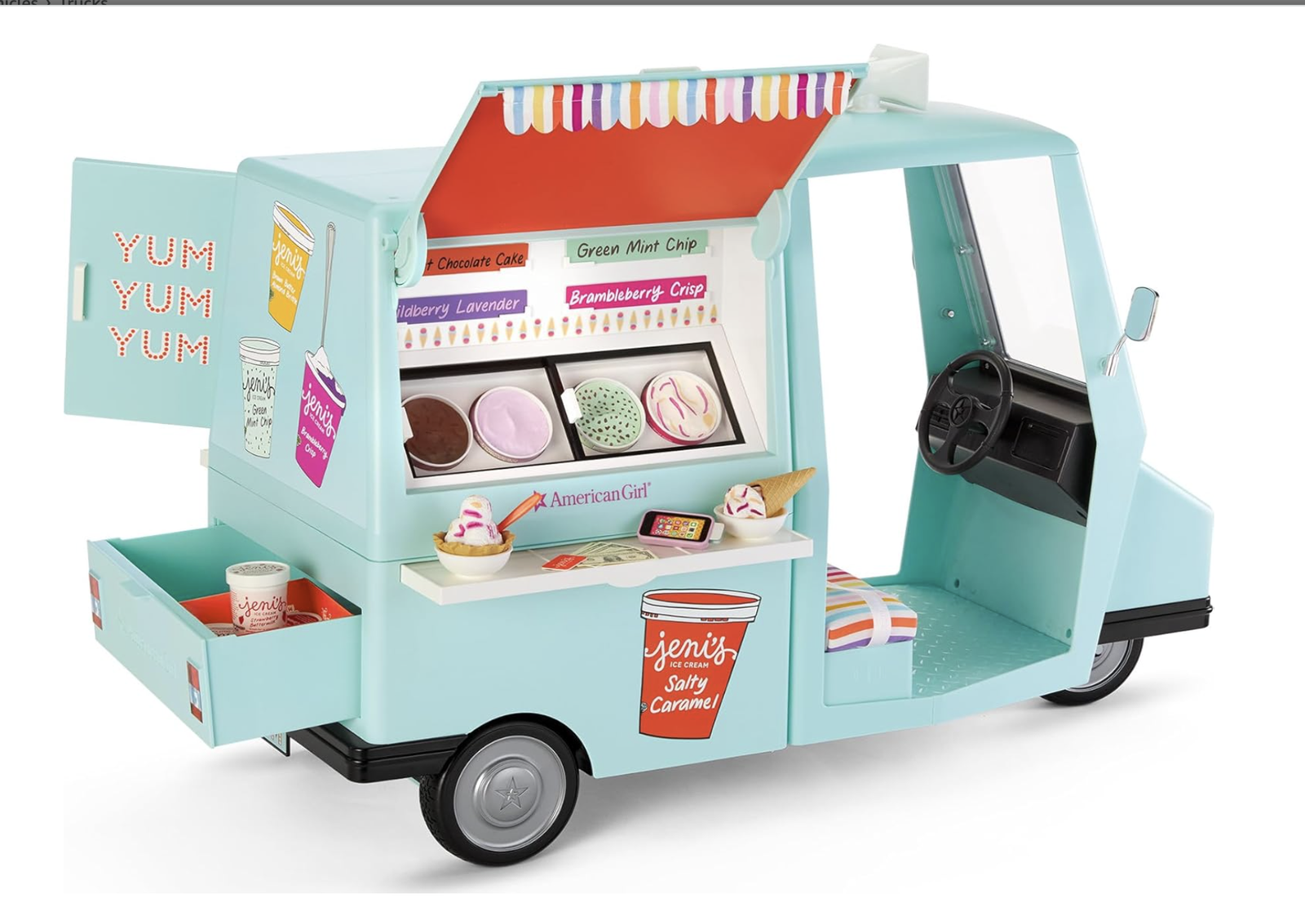 New in Box American Girl x Jeni's Full of Flavor Ice Cream Truck for 18-inch Dolls