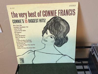 The Very Best of Connie Francis Vinyl LP Record Connie's 15 Biggest Hits MGM Records