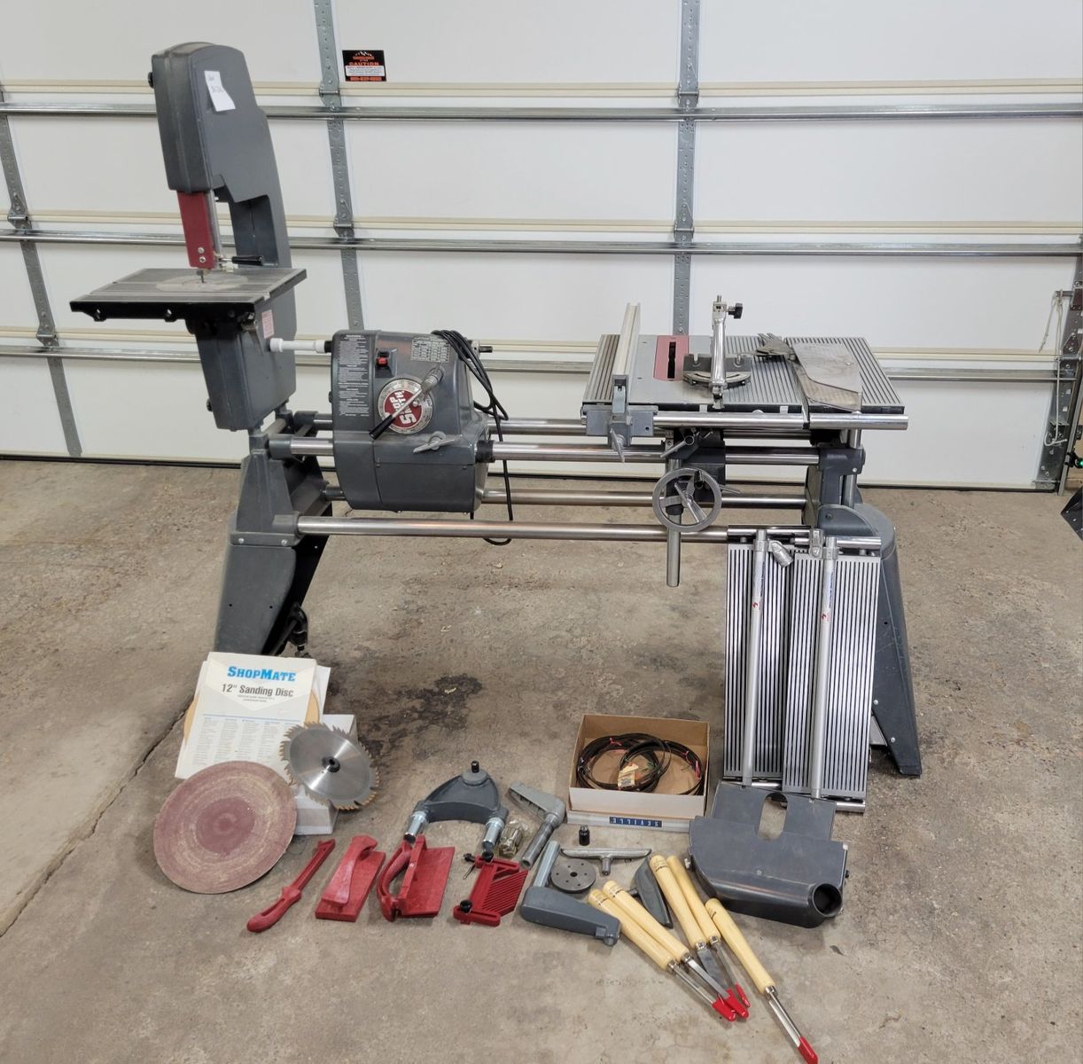 Shopsmith Mark V Model 510 Home Workshop System with Bandsaw Attachment & Manuals
