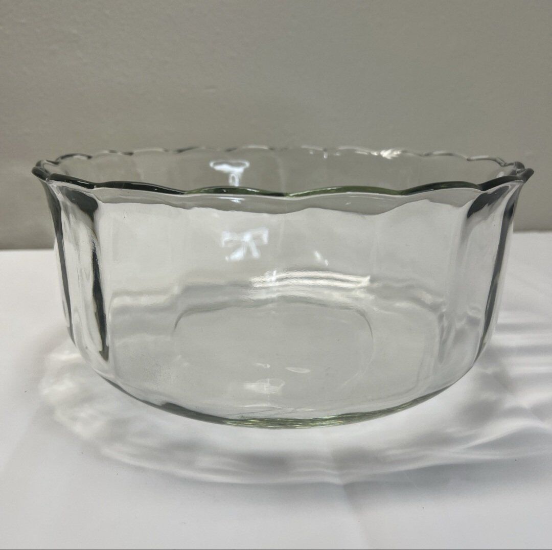 (Kitchen supplies)Large Clear Glass Salad bowl