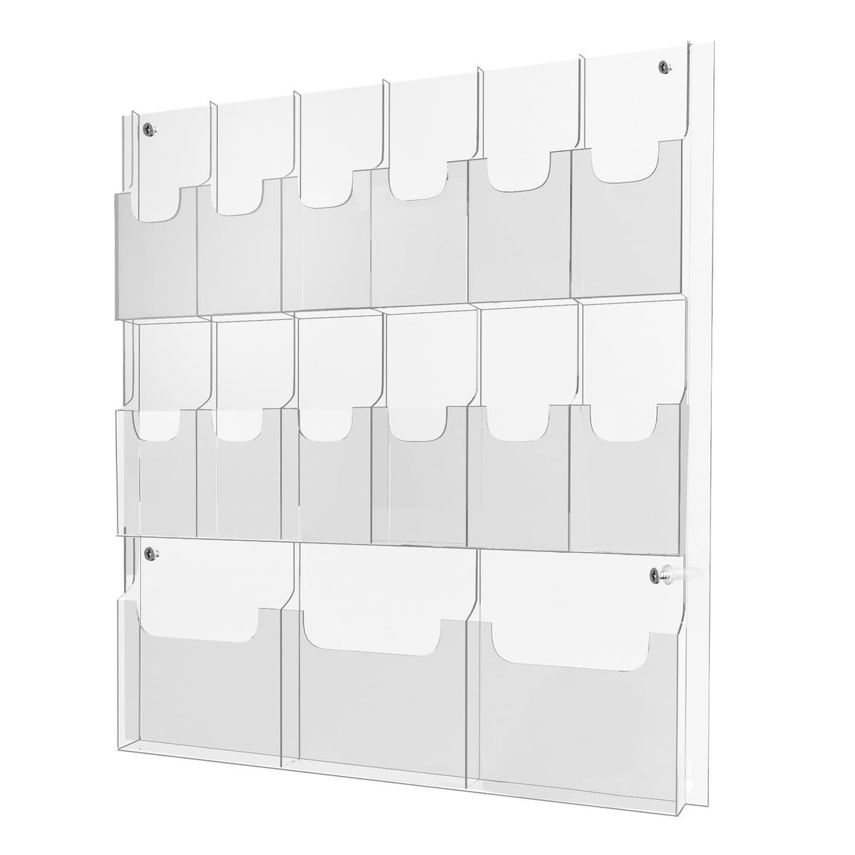 New Acrylic Brochure Pamphlet Holder, 3 Magazine Holders and 12 Pamphlet Holders