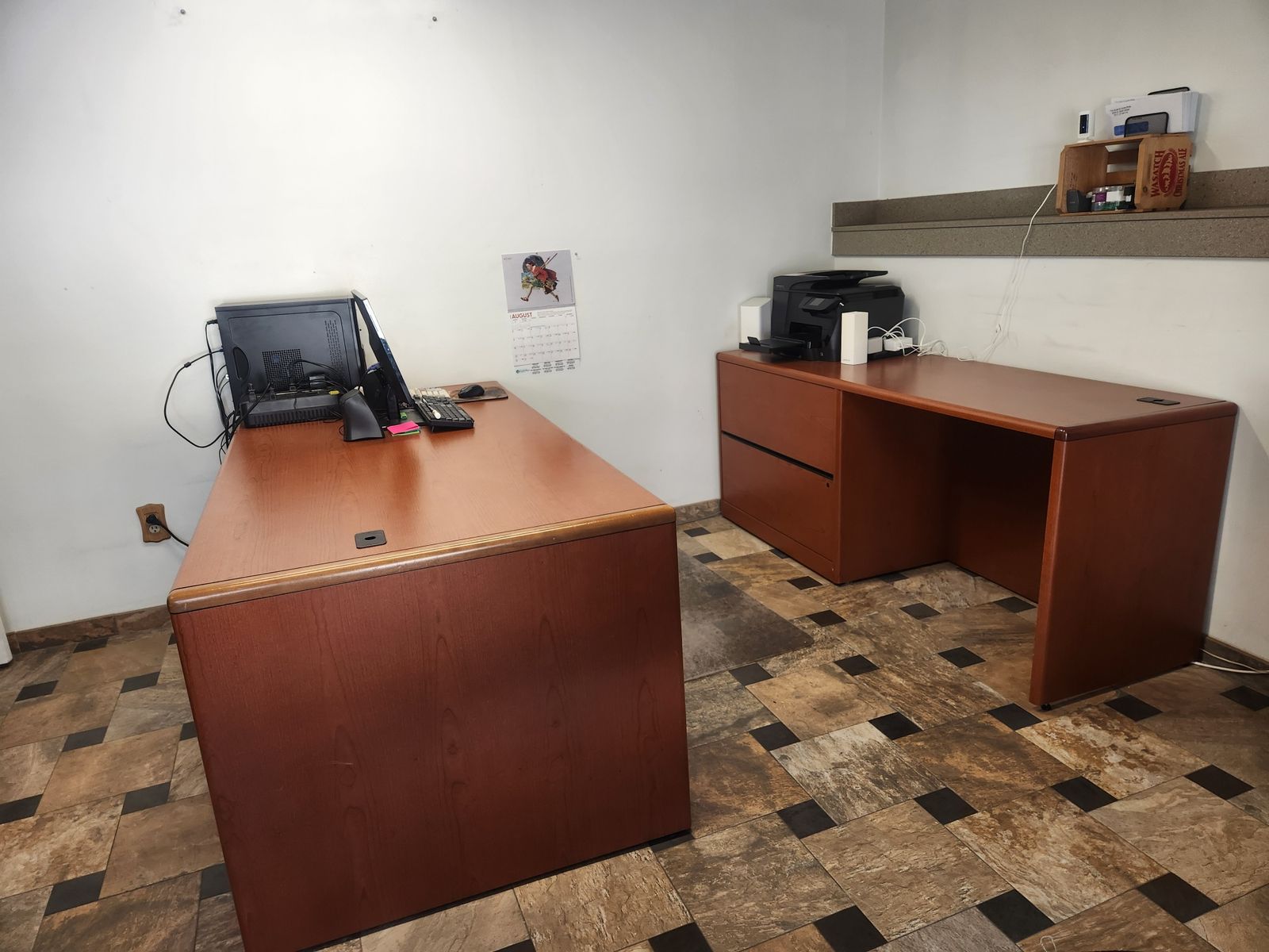 Hon Office Desk and Credenza