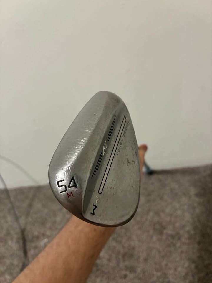 Titleist Vokey Wedge Works SM9 Raw 54* SW M Grind Tour Issue S400 Good Condition