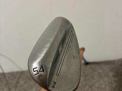 Titleist Vokey Wedge Works SM9 Raw 54* SW M Grind Tour Issue S400 Good Condition
