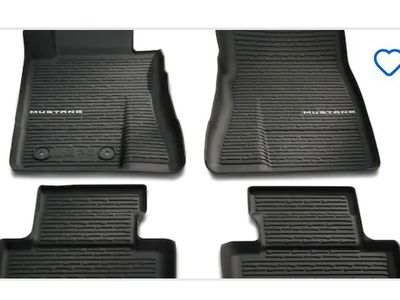 New Ford Mustang OEM All-Weather Floor Liners (4-Piece Set) 2024-2026