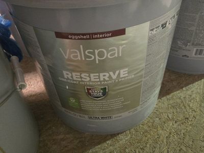 interior paint and primer. eggshell