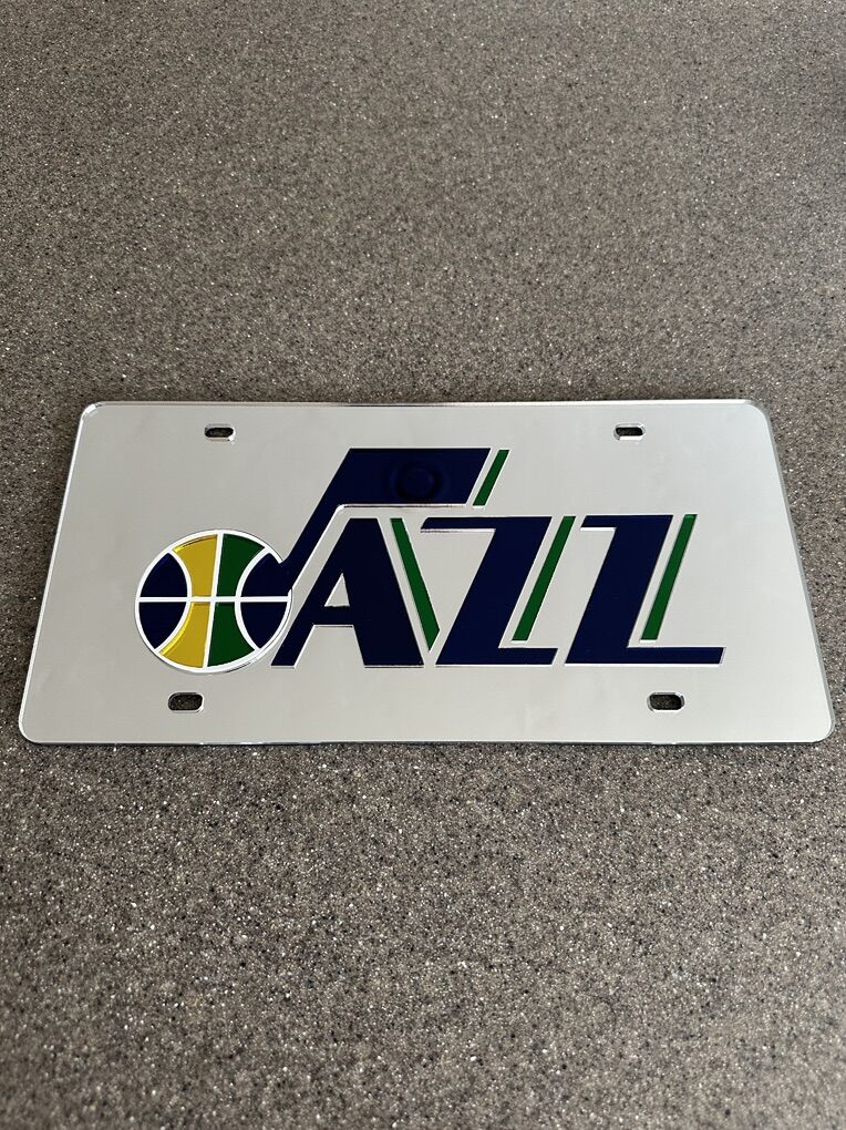 Utah Jazz Decorative Metal License Plate