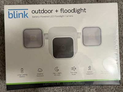 Blink Outdoor + Floodlight Battery-Powered LED Floodlight Camera - New, Weather Resistant, Two-Way Audio