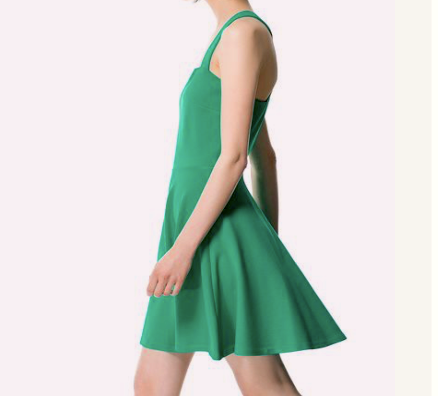 Zara Emerald Green Mini Dress - Size Small