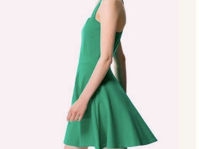 Zara Emerald Green Mini Dress - Size Small