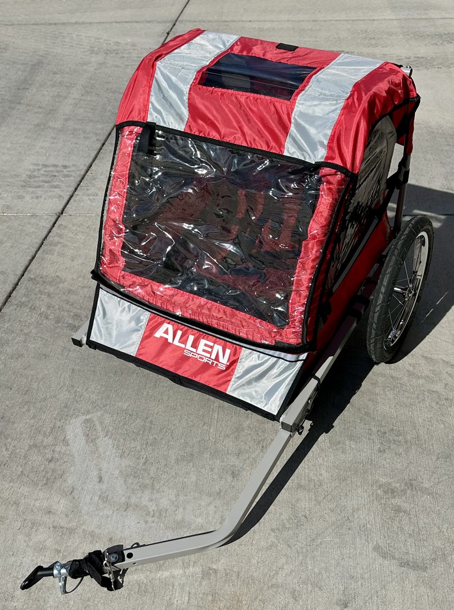 Allen Sports DLX Bike Trailer for 2 Kids + Cargo