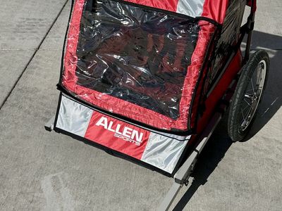 Allen Sports DLX Bike Trailer for 2 Kids + Cargo