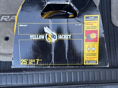 Yellow Jacket Heavy‑Duty Generator Cord – 25 ft (Brand New)