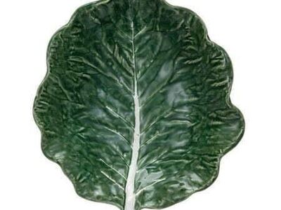 4pk Hand-Painted Stoneware Cabbage Bowl