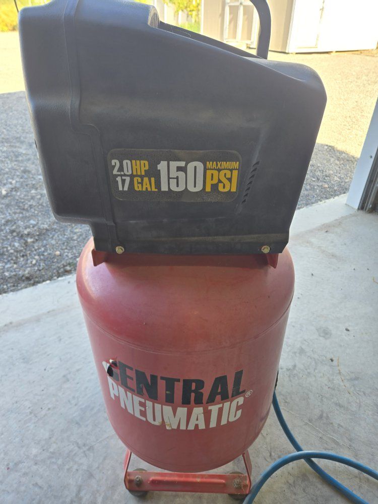 Central Pneumatic 2.0HP 17 Gallon 150 PSI Vertical Air Compressor - Used