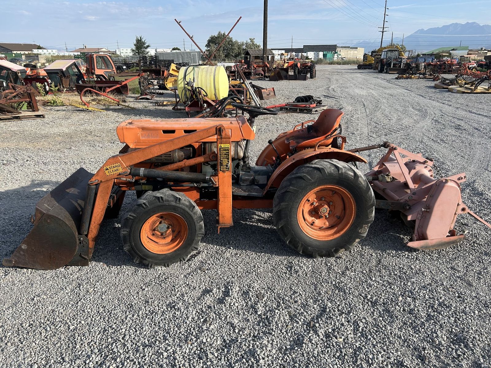 Kubota B7100 Tractor with Loader & Tiller 