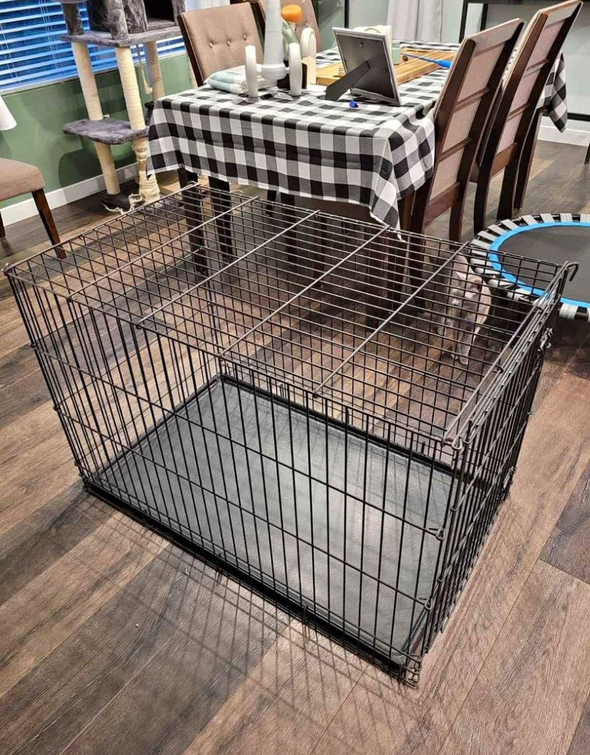 Large black Wire Pet Crate Dog Kennel