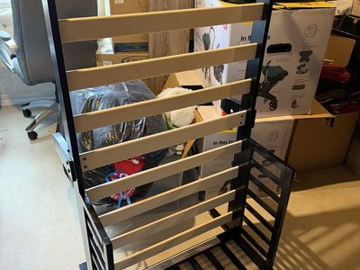 Black Toddler Bed + Mattress for Sale