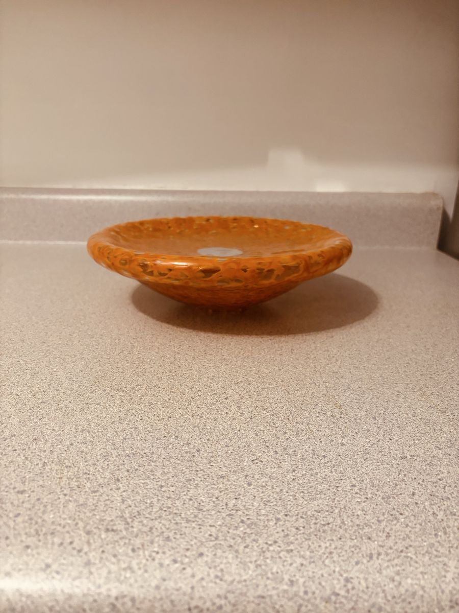 Signed O’Dell Art Glass Bowl