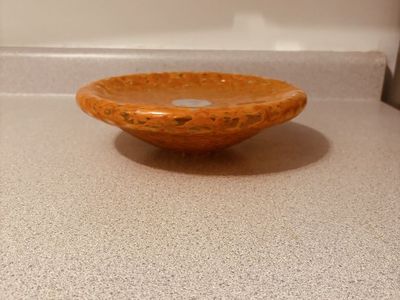 Signed O’Dell Art Glass Bowl