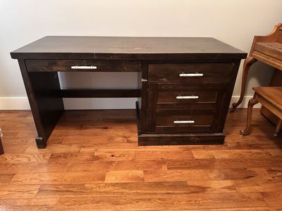Solid handcrafted wood desk