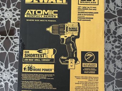DEWALT ATOMIC DCD794B 20V MAX Brushless 1/2" Drill/Driver (Tool Only) - Compact Series