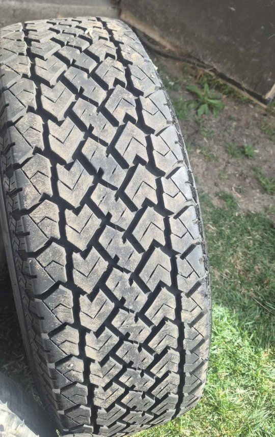 Set of Kelly Safari AWR Tires on Aftermarket Custom Wheels / Rims