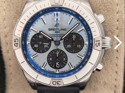 2022 Breitling Chronomat B01 42mm Automatic Chronograph Ice Blue Dial with Box & Papers