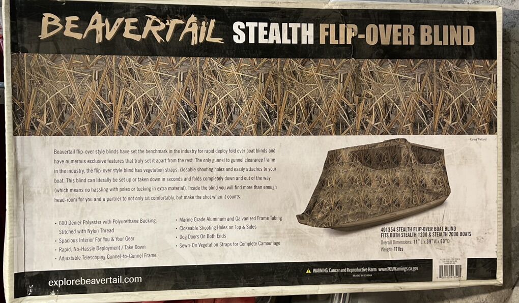 Beavertail Stealth Flip-Over Blind New 401354