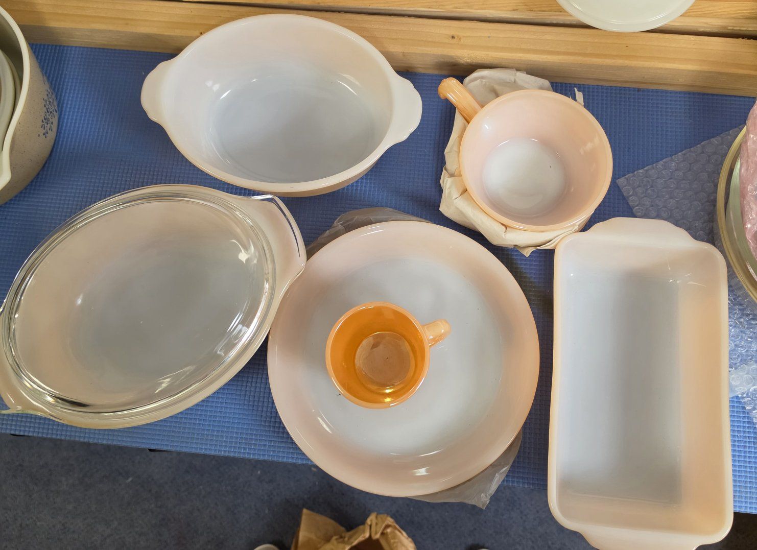 Vintage Fire King Peach Lustre Lot