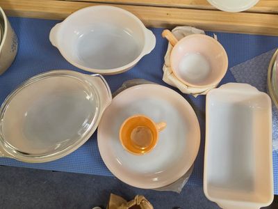 Vintage Fire King Peach Lustre Lot