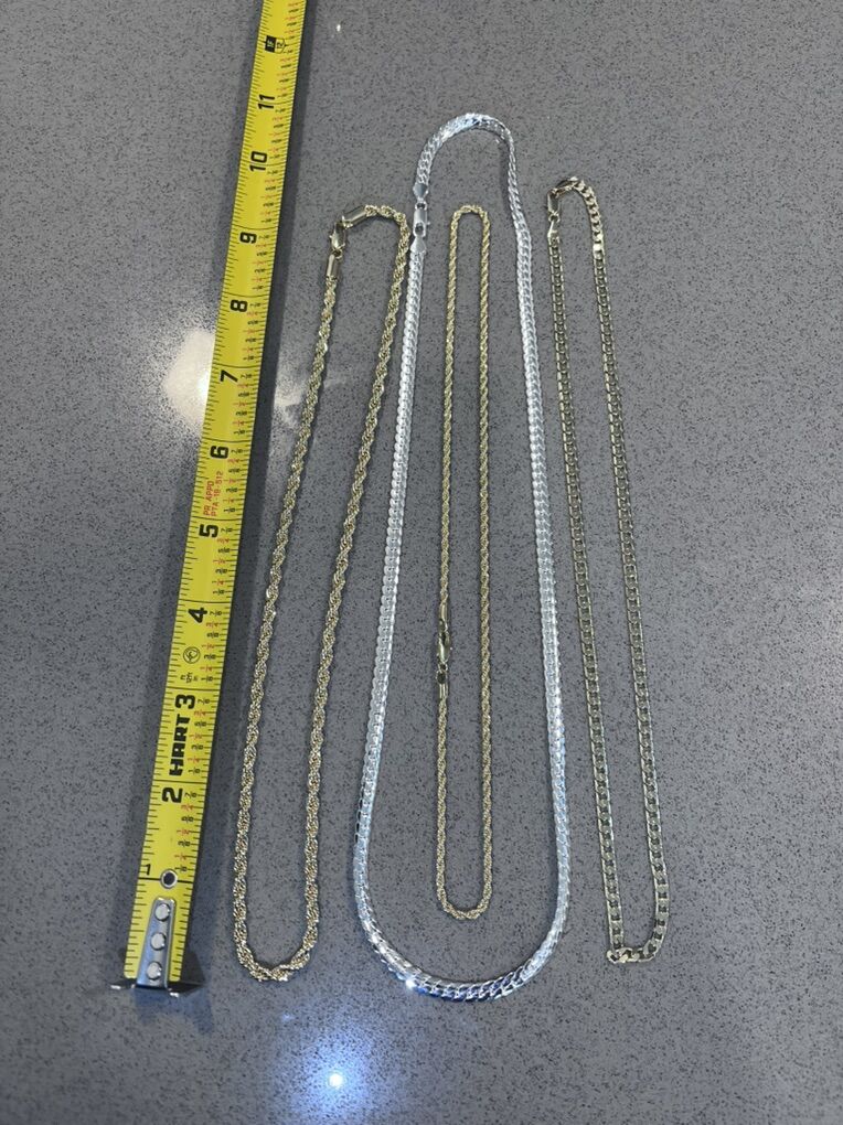 14k Gold Plated And 925 Plated Chains