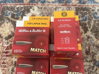 Sellier & Bellot 338 Lapua Mag Match HPBT Ammunition 300 gr