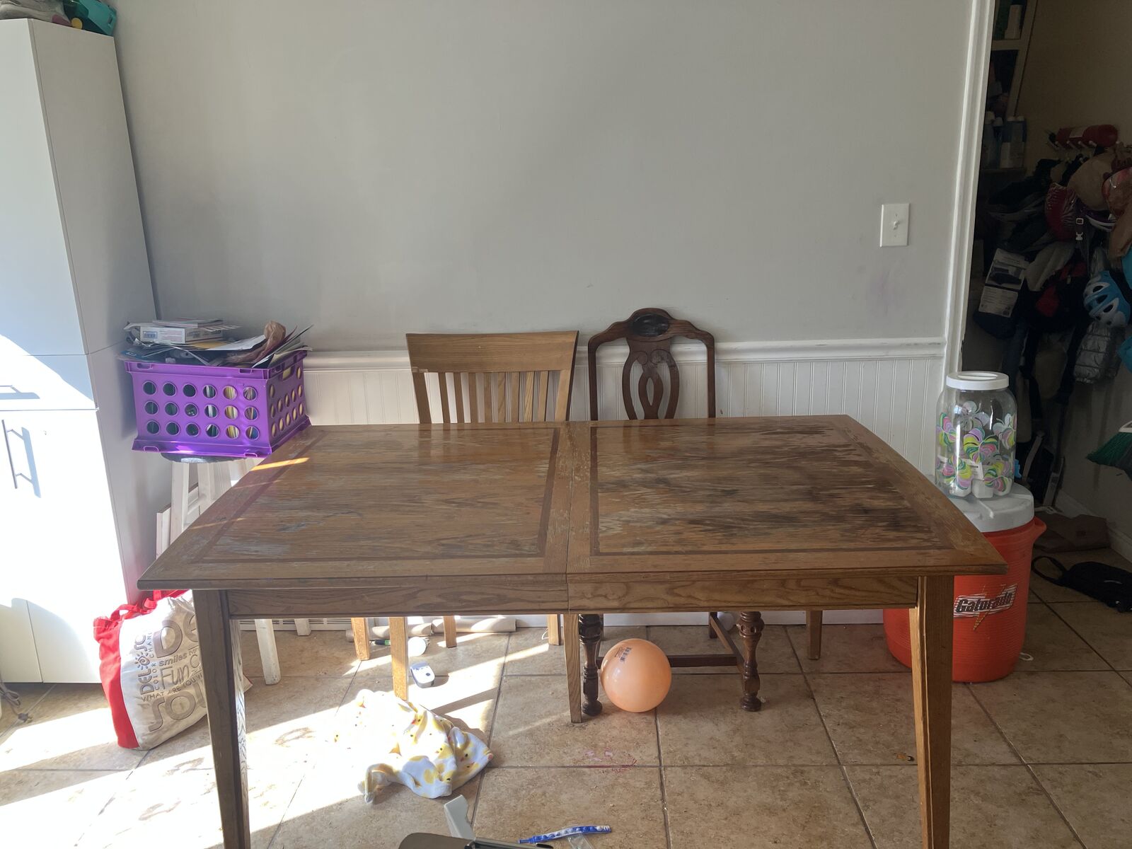 Dinner table and chairs