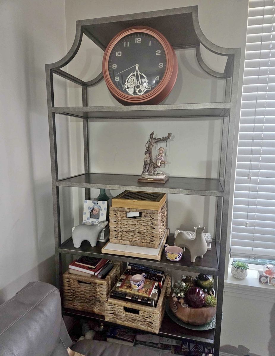 Very nice indoor/outdoor heavy metal hutch/shelves